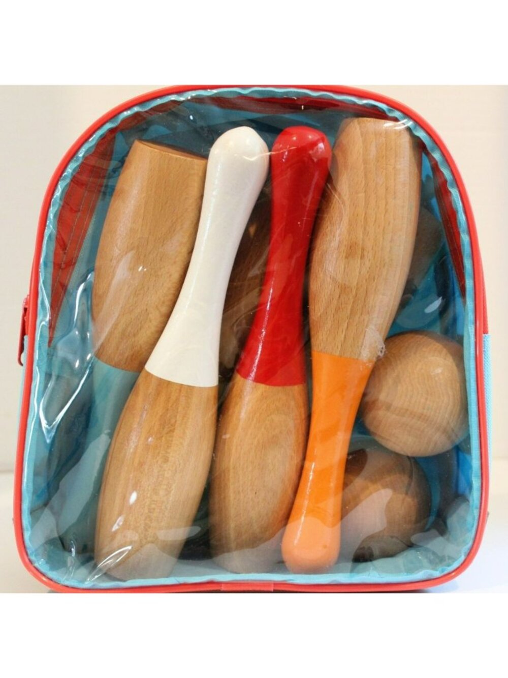 Vilac Wooden Bowling Set with Skittles and 2 Balls